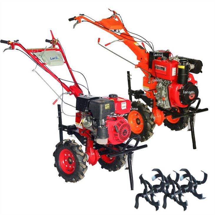Lura Rotary Tiller Kultivatur Rotary Petrol Mini Power Tillers Tiller